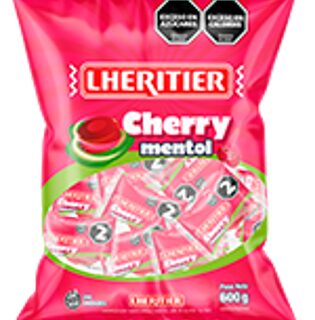 CARAM. DURO LHERITIER CHERRY-MENTOL 12X600GR